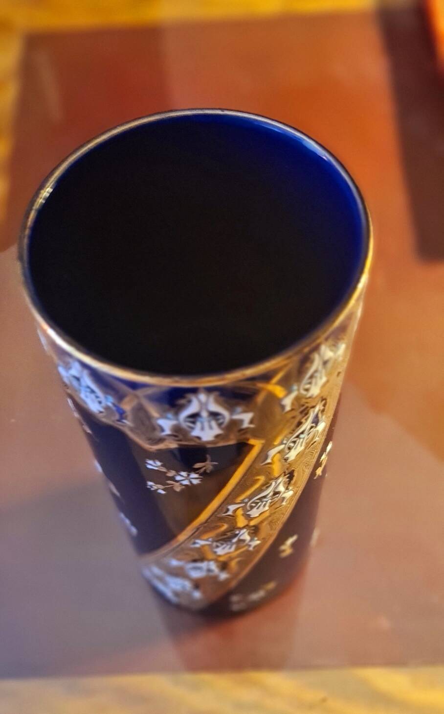 Lunéville roll-shaped vase