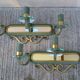 Art Deco luminaire pair of double wall sconces and mirror DLG SUBES AD