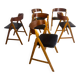 Set of 6 chairs by Henry Kjærnulf, 1960s