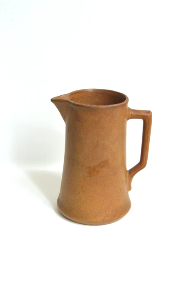 Minimalist stoneware pitcher