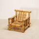 Paire de fauteuils en bambou, coussins Pierre Frey, travail français, vers 1960-70