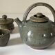 Vintage Gustave Tiffoche ceramic tea set from the 60s