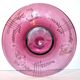 Portieux vallerysthal, large fruit bowl in purplish pink glass 1930-1940
