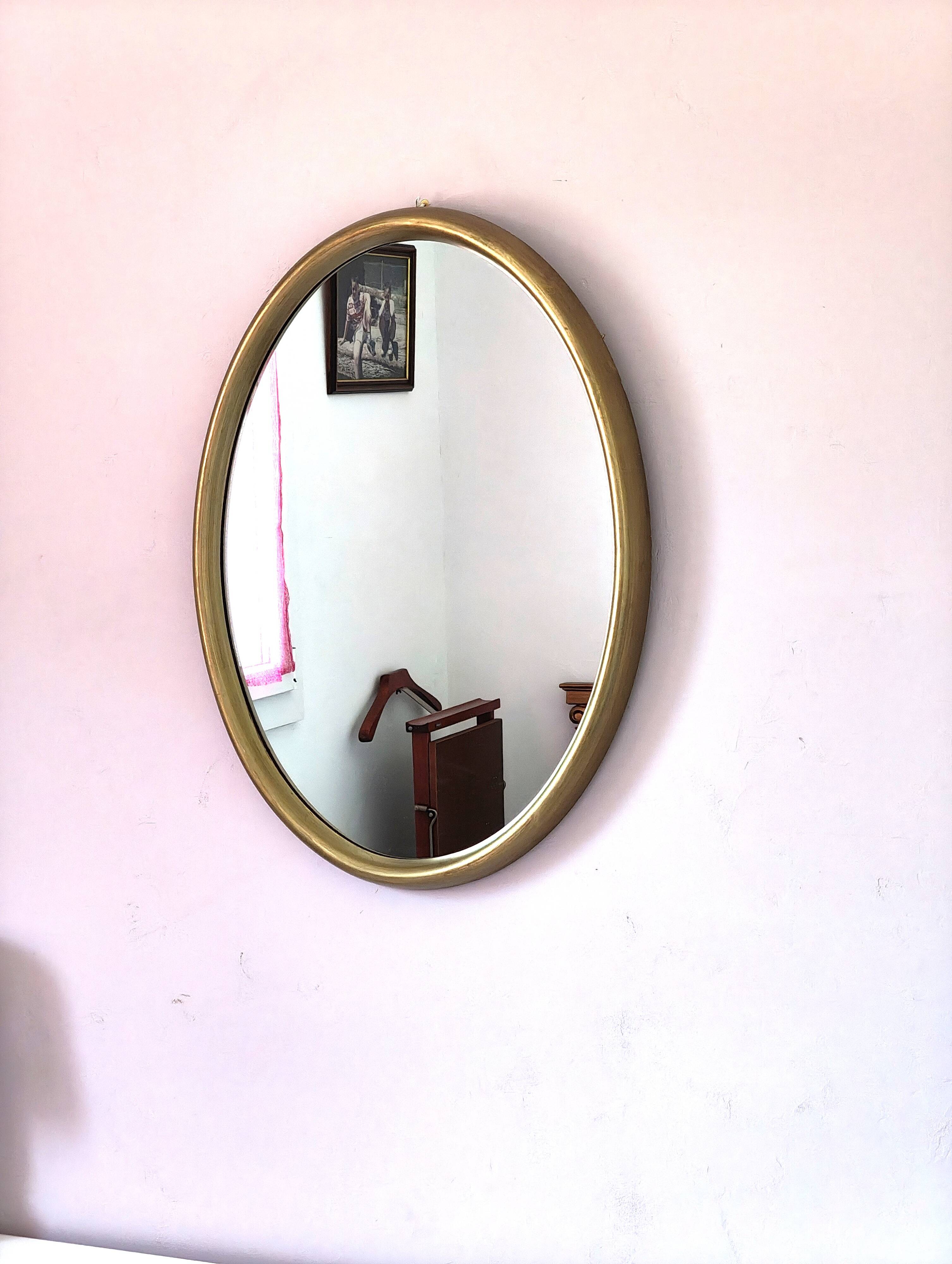 Antique oval mirror 75 X 56 cm