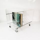 Space-age vinyl record cabinet, Roche Bobois, designed by M. Dumas, France