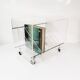 Space-age vinyl record cabinet, Roche Bobois, designed by M. Dumas, France
