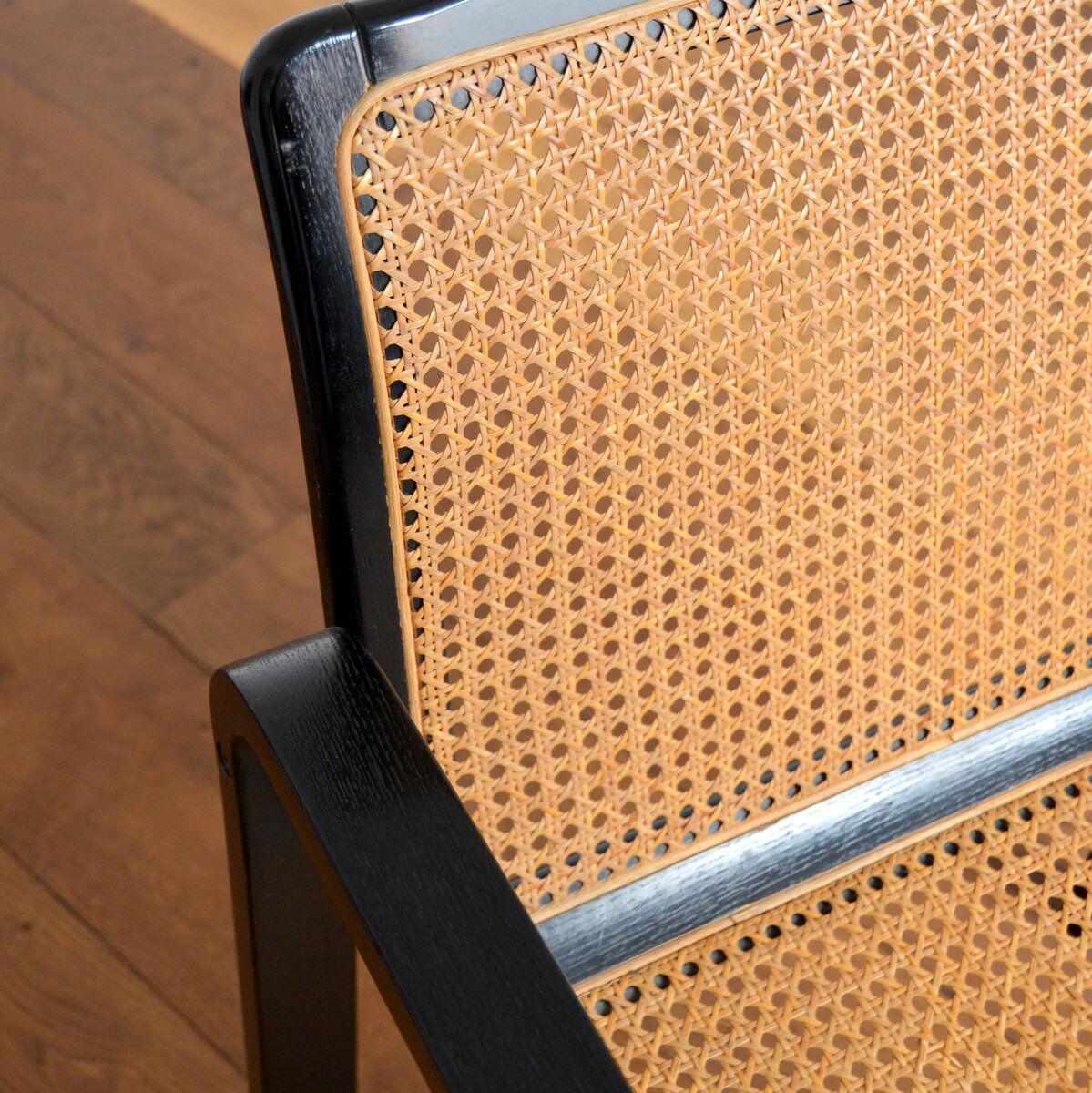 Wooden armchair and canning 60/70s