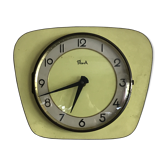 Yellow vintage formica flash clock