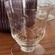 4 engraved wine glasses