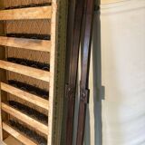 Antique Louis XVI style daybed in carved wood and patterned fabric