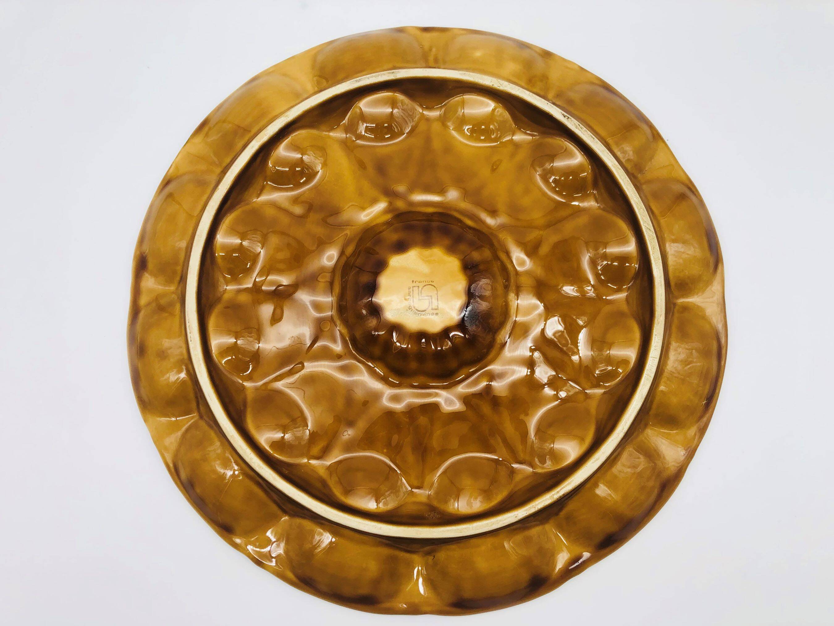 Shellfish dish, Sarreguemines.