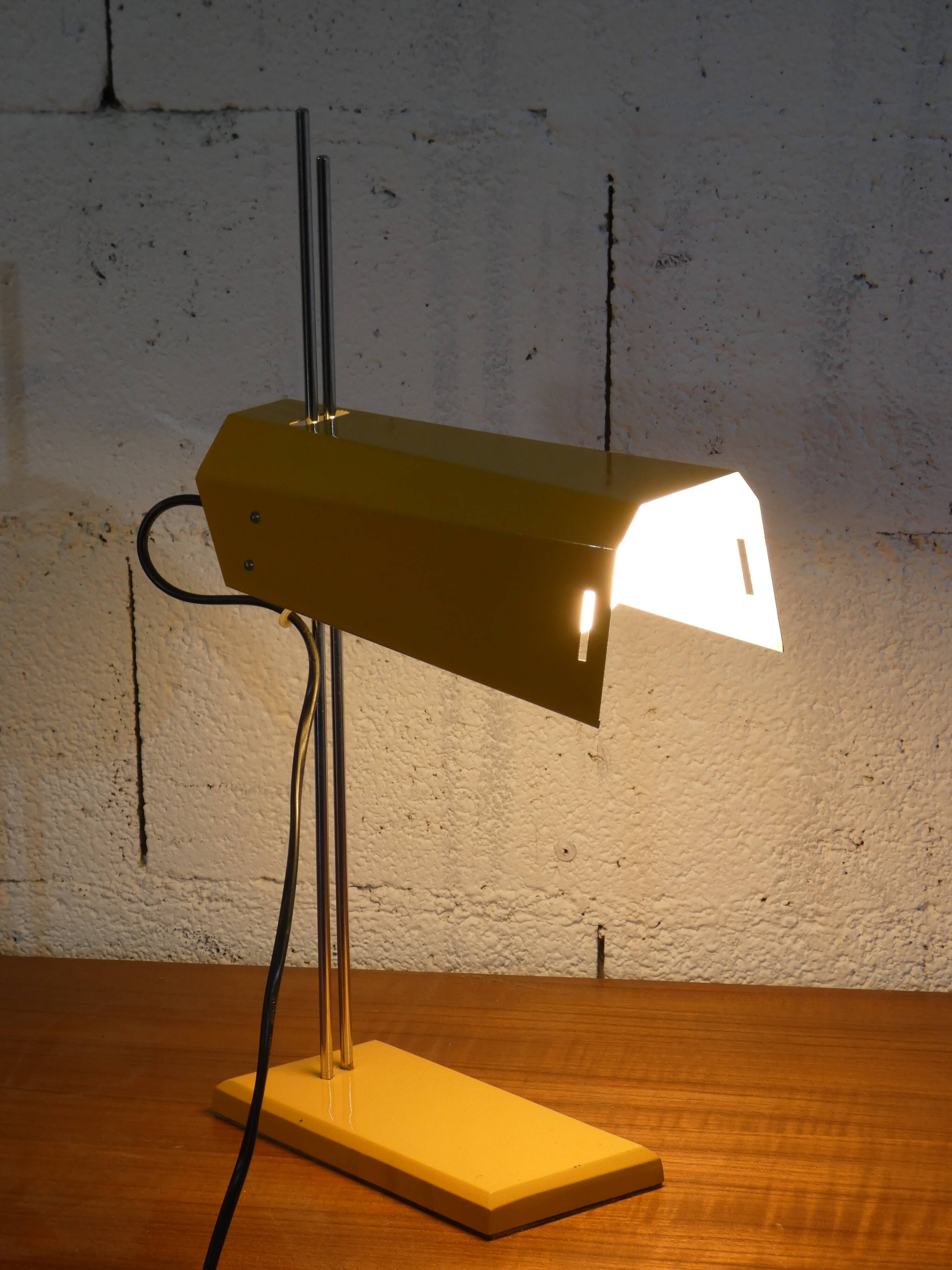Desk lamp by Czech designer Josef Hurka produced by Lidokov in the 1970s