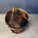 Italian lacquered goatskin / parchment serving bar cart by Aldo Tura
