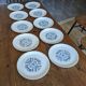 Service de 10 assiettes à dessert vintages par Sovirel