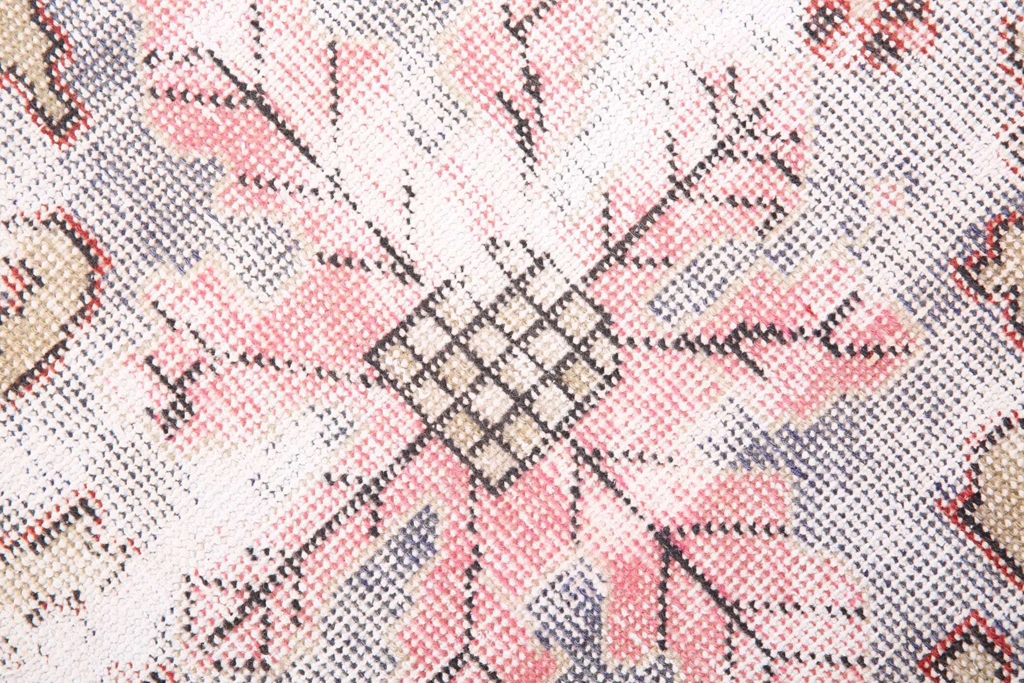 4x7 madallion faded oushak rug, 220x132cm