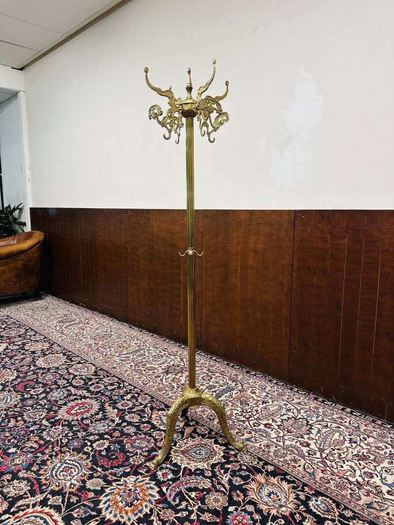Classic brass coat rack