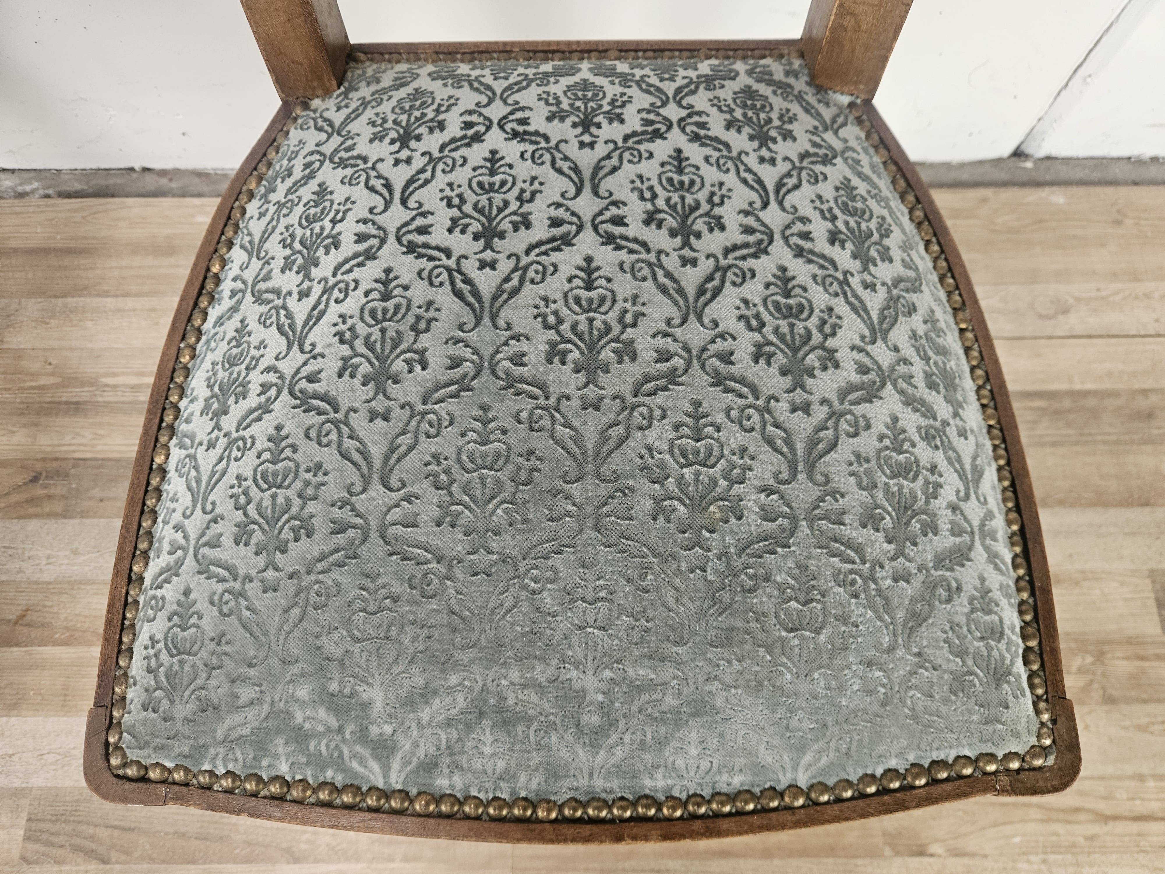 Art Decò set of chairs with stool