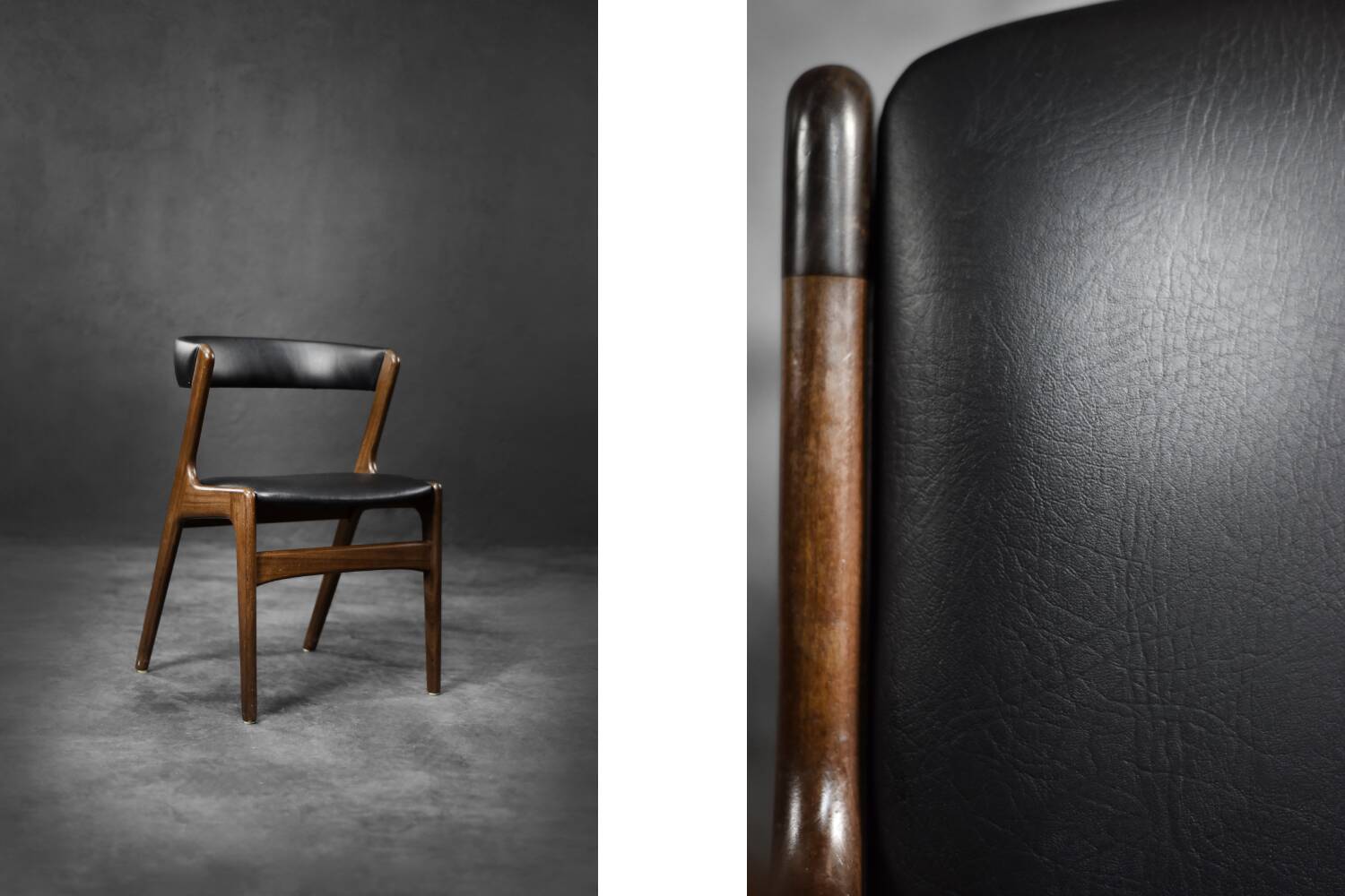 Mid-Century Danish Modern Teak Office Chair Model Fire by Kai Kristiansen