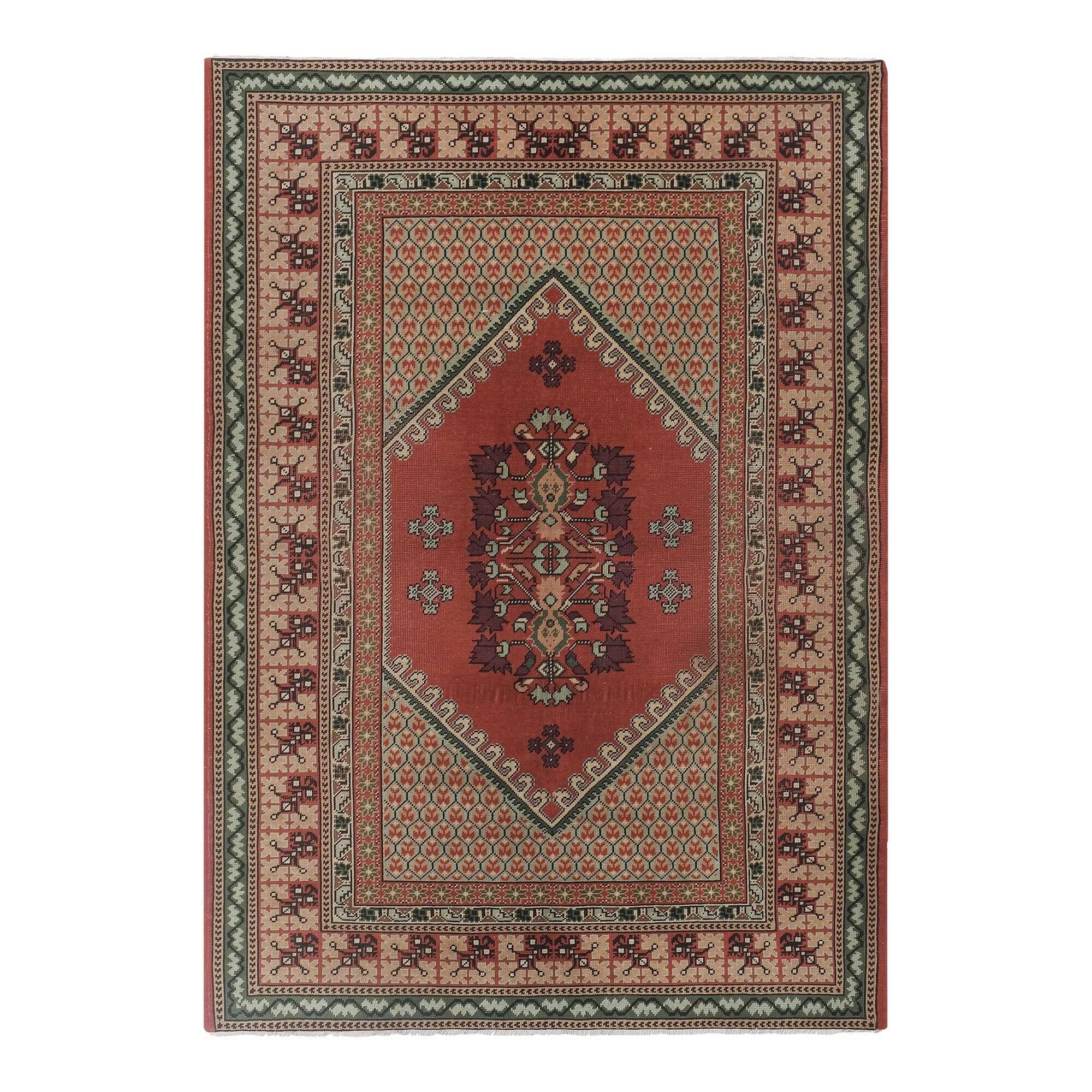 Vintage Turkish rug handmade 188x280 cm