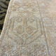 Handmade vintage pastel area rug