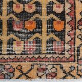 3x6 Shades Of Red & Black Handmade Wool Classic Vintage Rug, 100x179Cm