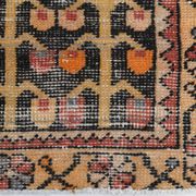 3x6 Shades Of Red & Black Handmade Wool Classic Vintage Rug, 100x179Cm