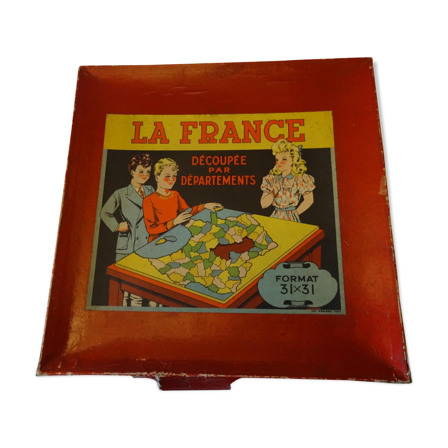 Puzzle game of the French departments