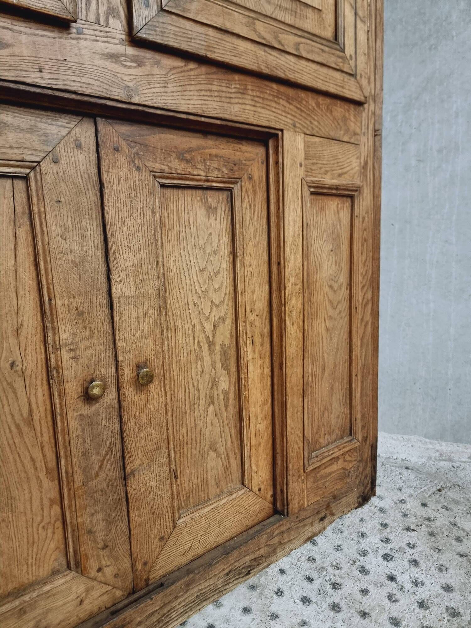 Antique cabinet door furniture panel oak 19th century 140x193cm