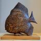Old vintage wooden sculpture from the 40s-50s signed Rignault