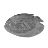 Plat poisson vintage en verre