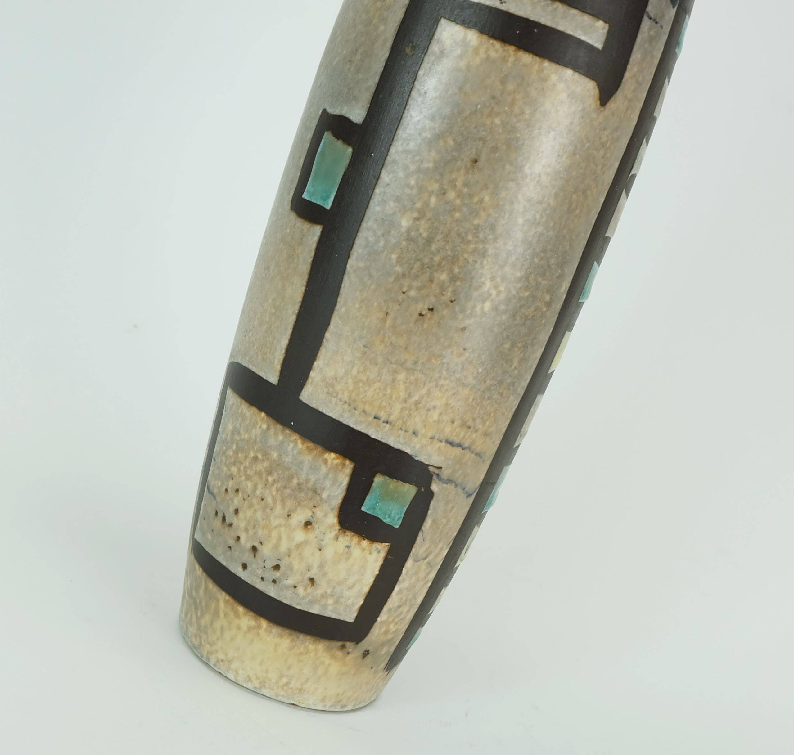 Elegant mid century modern marei ceramic vase late 1950s model 123 32