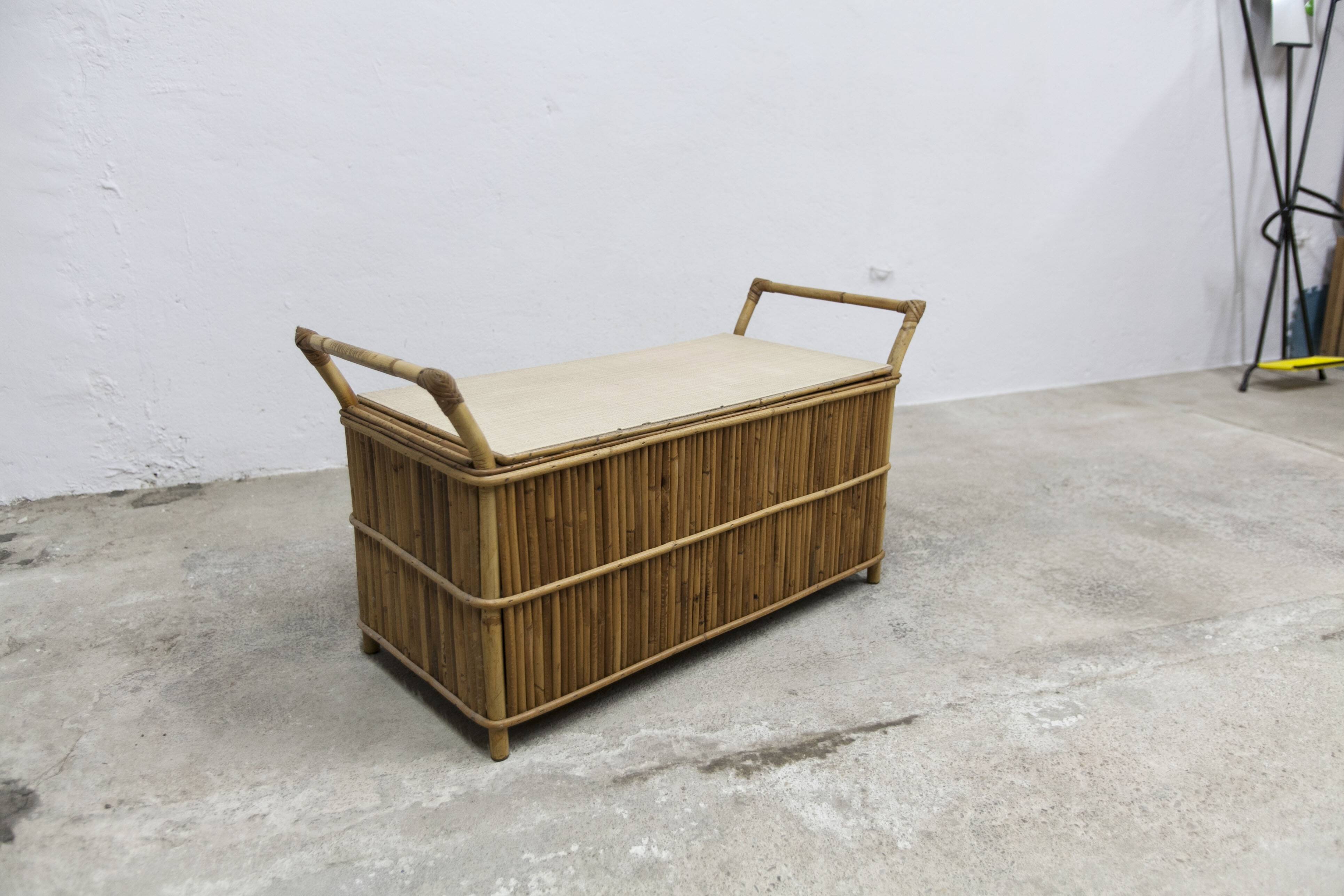 Bamboo bench chest 1960