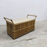 Bamboo bench chest 1960