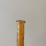Italian vintage dented amber decanter
