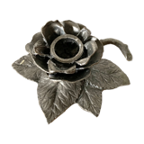 Tin flower candle holder