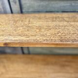 1960s solid oak wall shelf