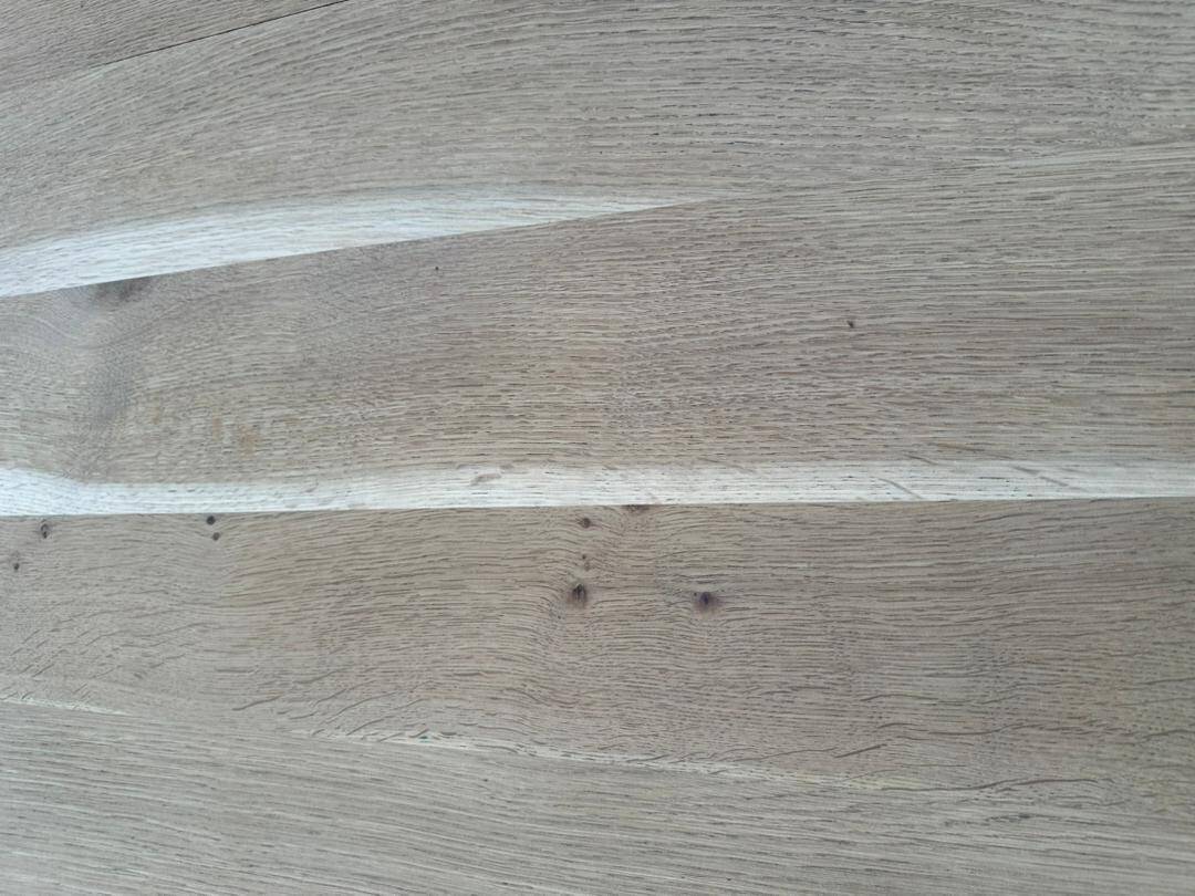 Renovated 19th-century solid oak extendable farmhouse dining table 200cm