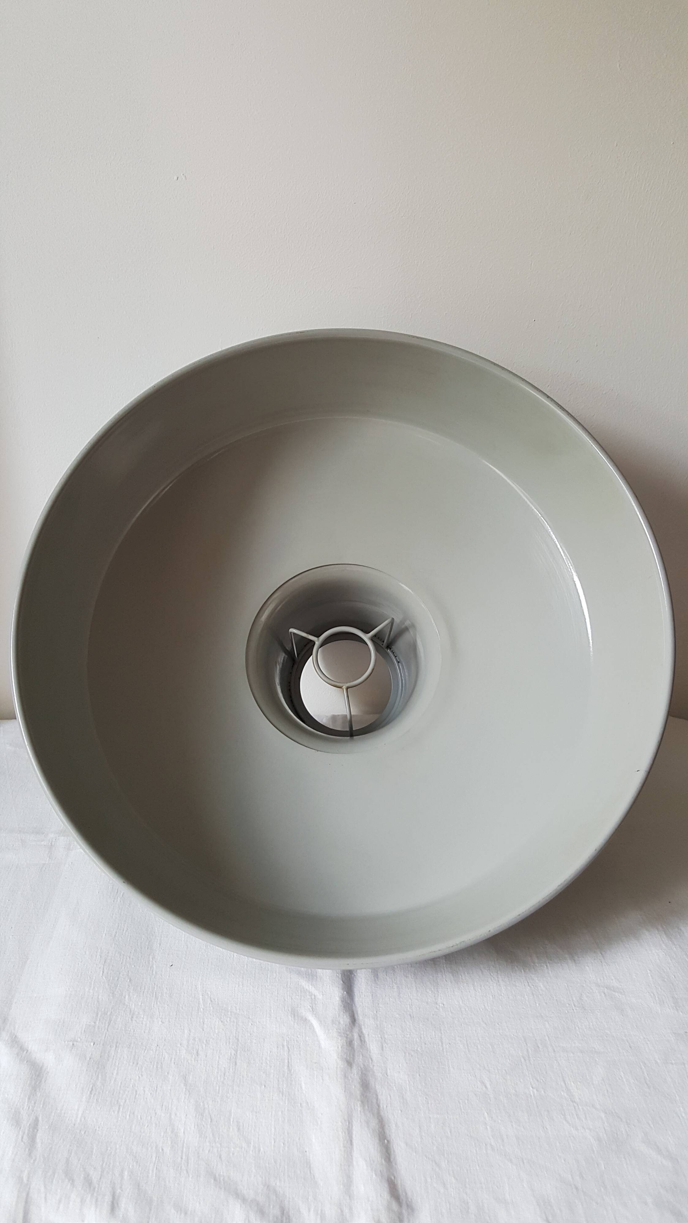 Lampshade suspension vintage industrial grey metal