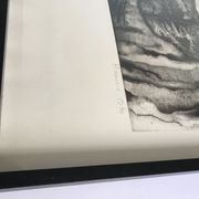 Gravure en noir sur velin fort signée de mamer, sans titre, 1970