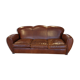 Leather club 3 places sofa 50s