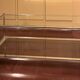 Vintage coffee table in glass and gilded brass
