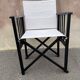 Foldable Steward's chair in wood painted black