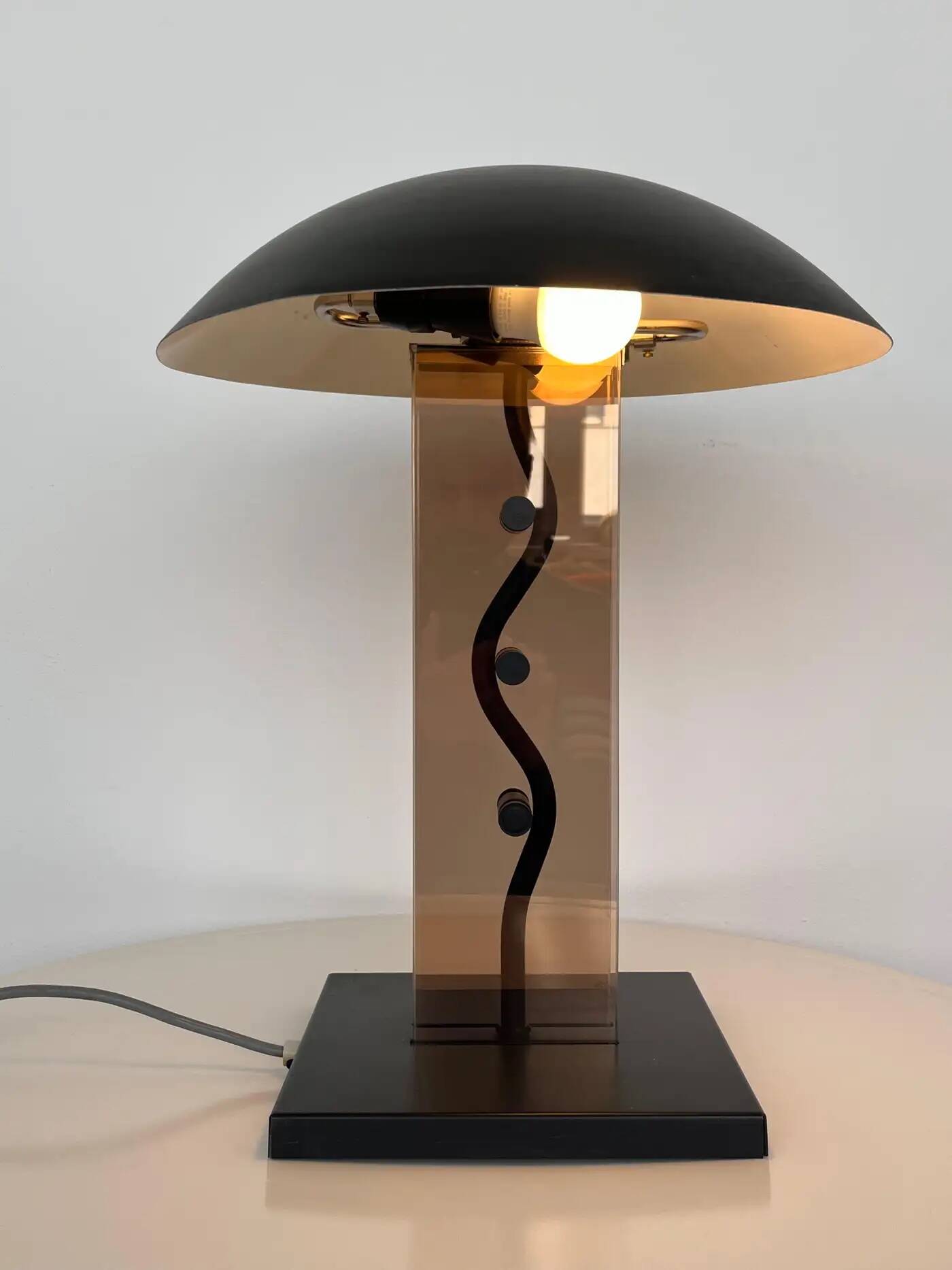 Big design table lamp by Kamenicky Senov, 1980s / Czechoslovakia