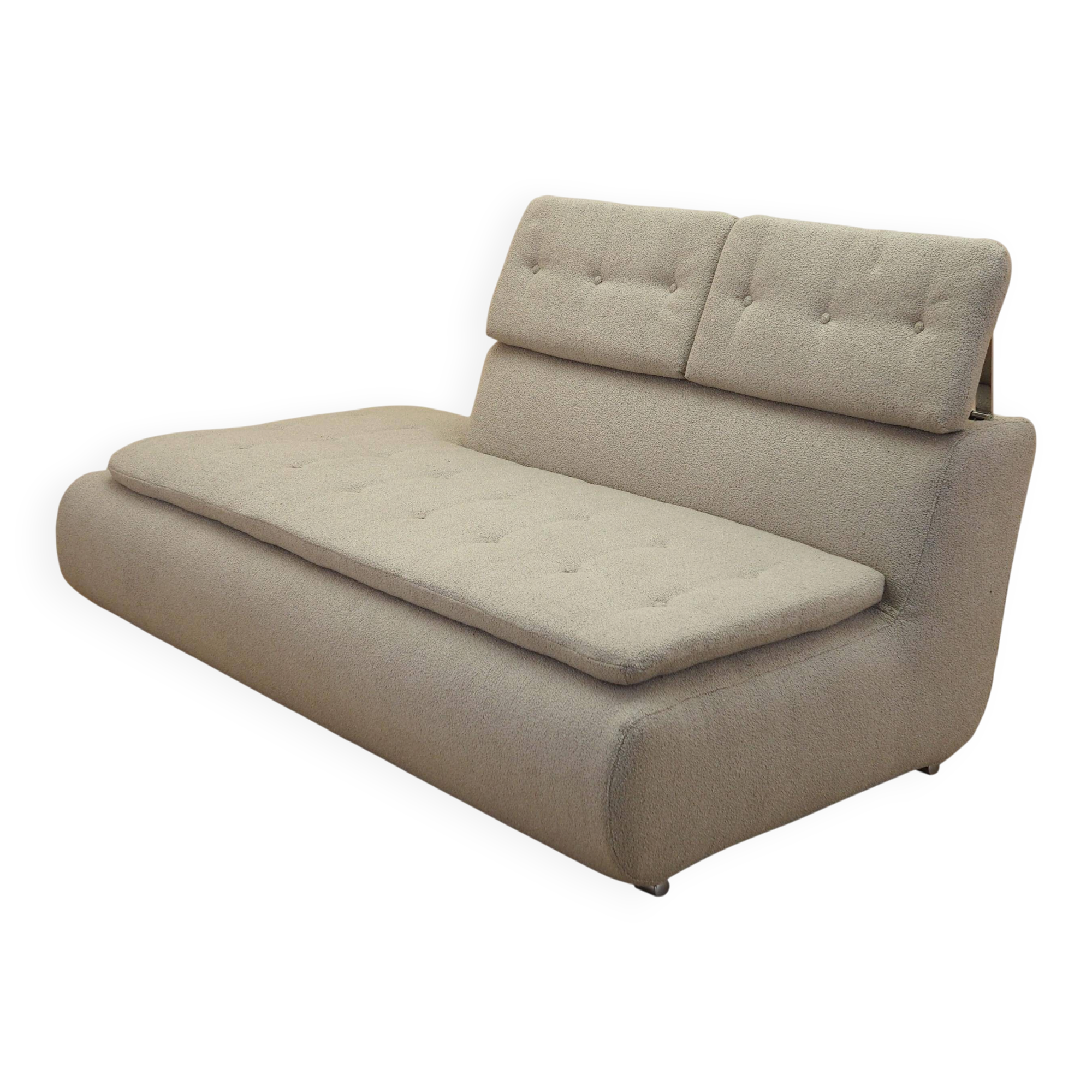 Beige sofa, Italian design, 1980s, made in Italy
