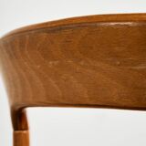 Beech dining set by Bruno Rey for Kusch & Co., Set of 7
