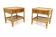 Set of 2 rattan bedside tables, Dux, Sweden, 1960