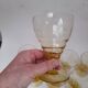 Set of 8 antique engraved wine glasses