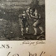 Pieter Van Laer, Les Enfants, gravure, XVIIIème siècle