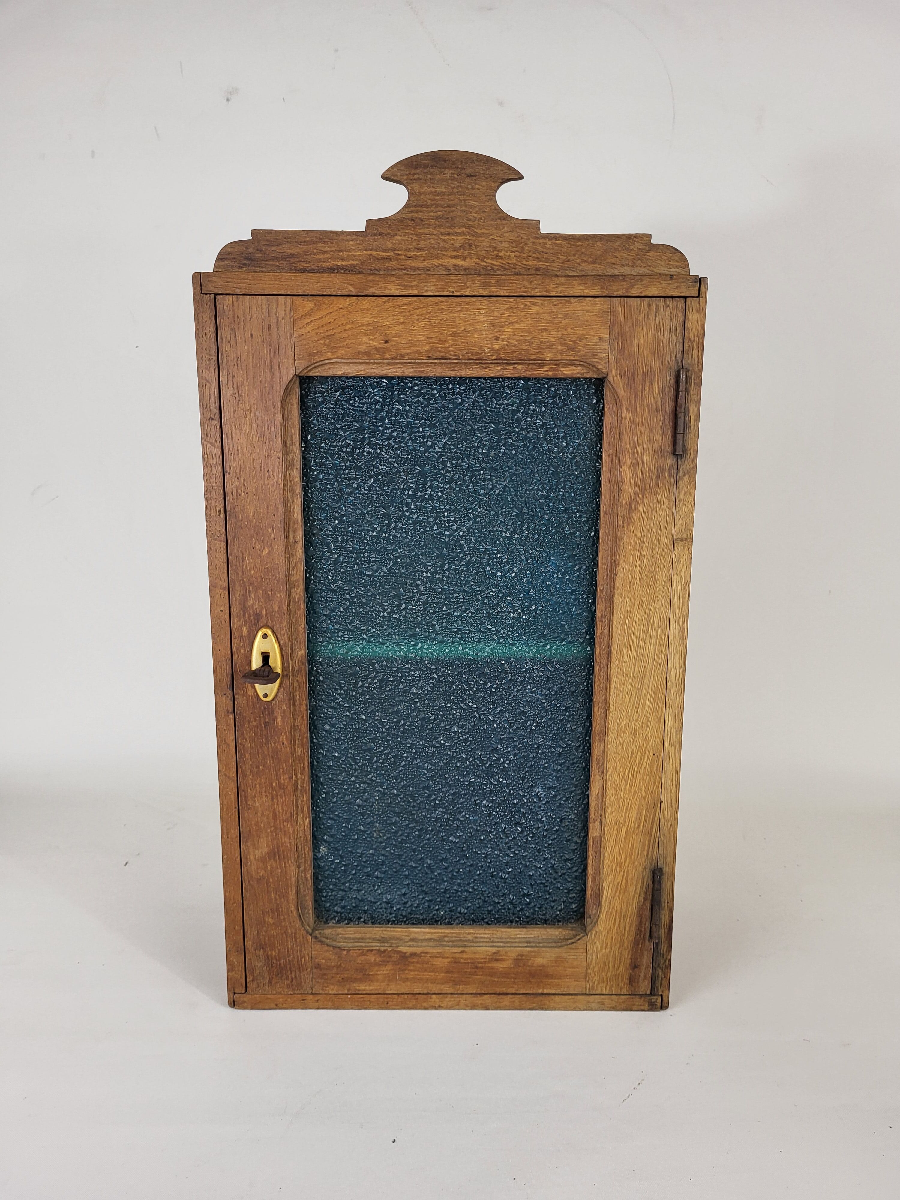 Wood art nouveau style medicine cabinet