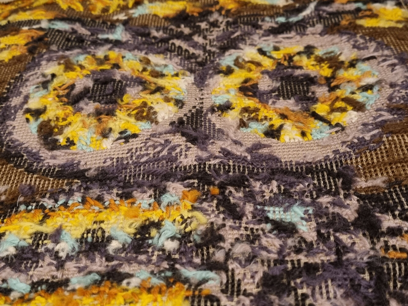 Tapestry "La nuit", by Alain Cornic, vintage, 60s